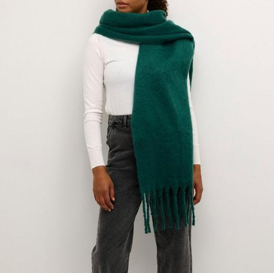 Hazel Chunky Scarf in Forest