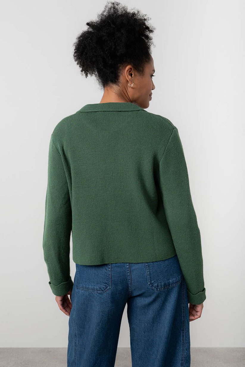 Lily & Me Chestnut Knitted Jacket Pine Green