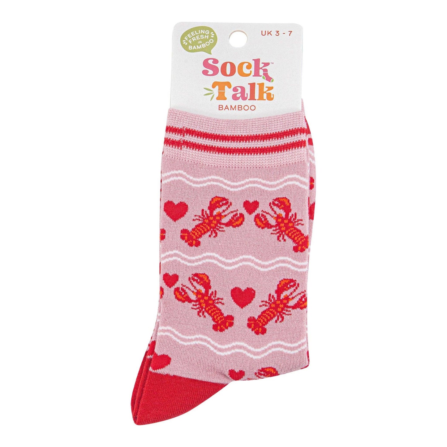 Wavy Lobster Bamboo Socks