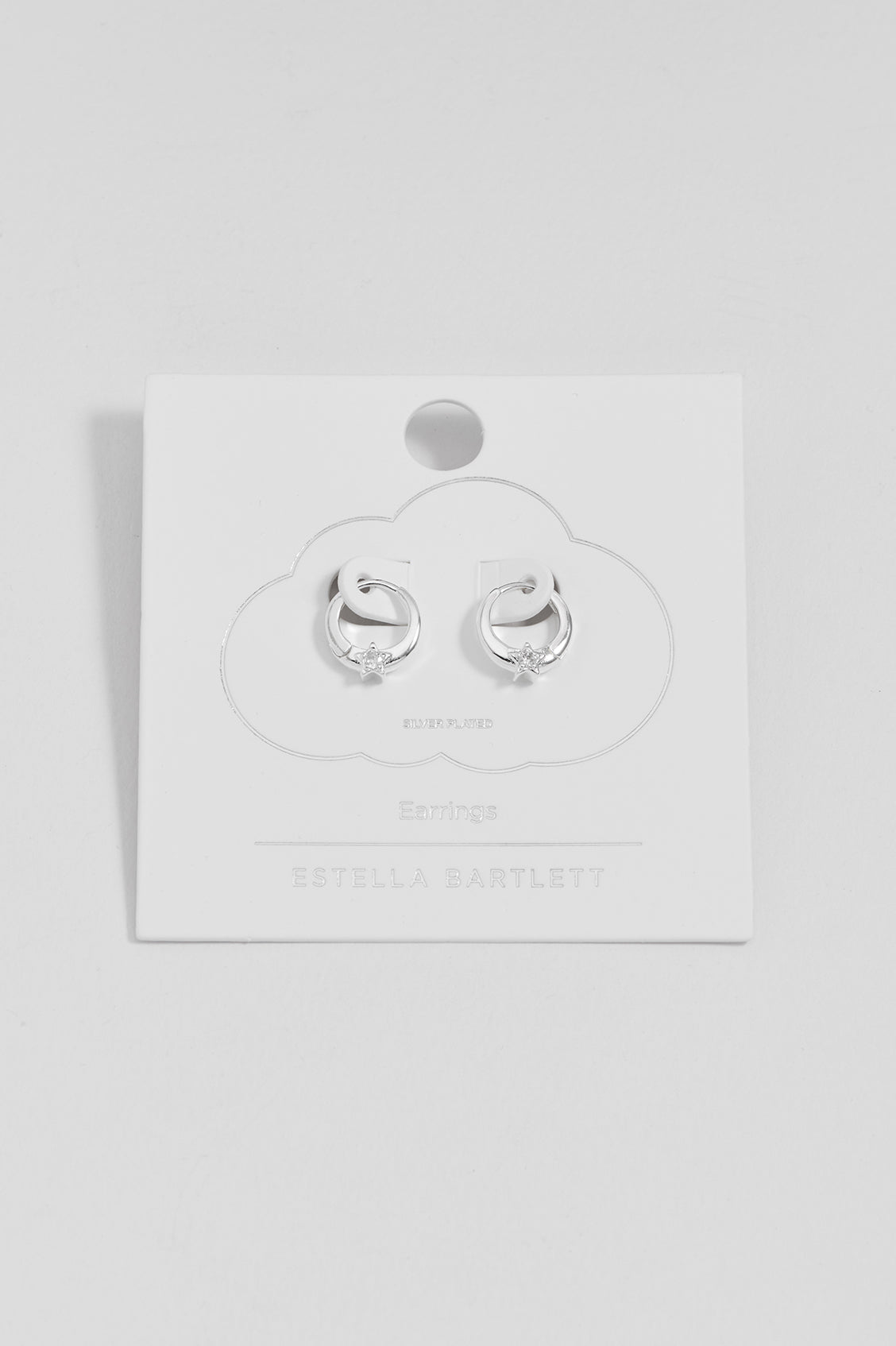 Estella Bartlett Moon & Star Huggies Silver