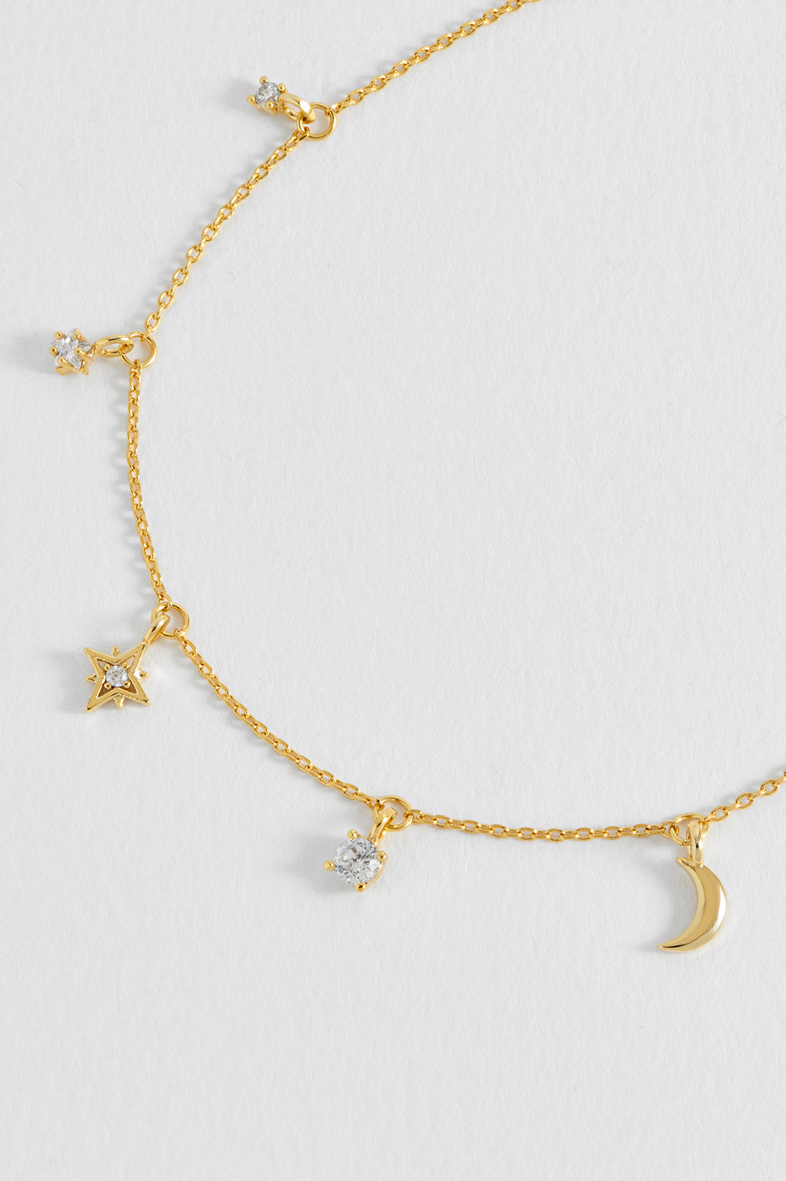 Estella Bartlett Moon & Stars Charm Bracelet