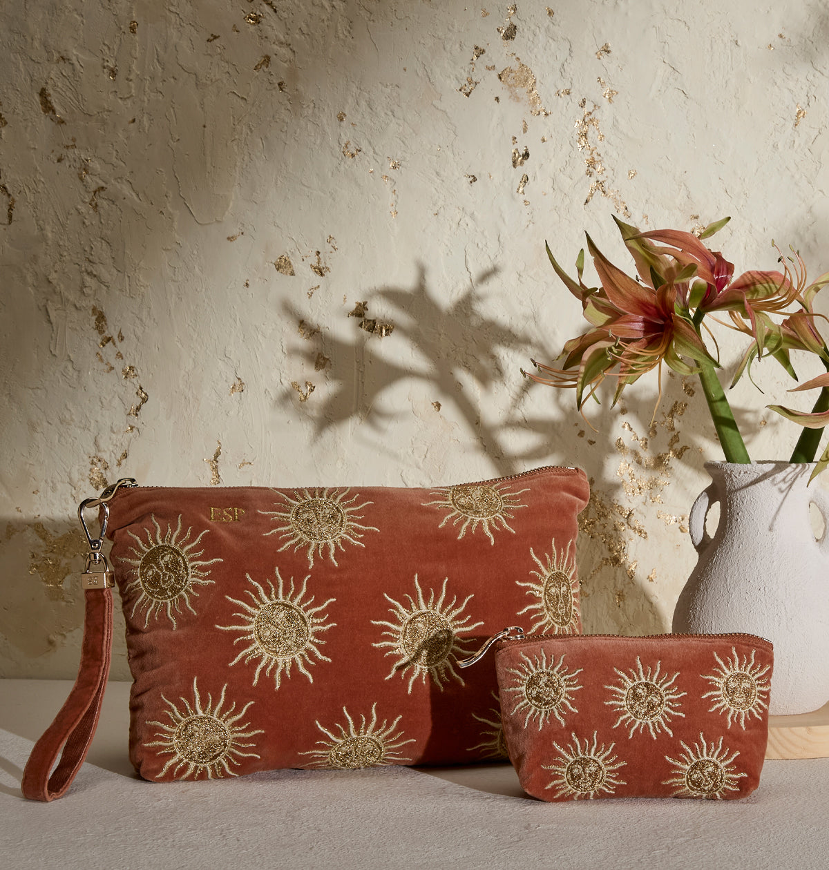 Sun Goddess Coin Purse in Rust
