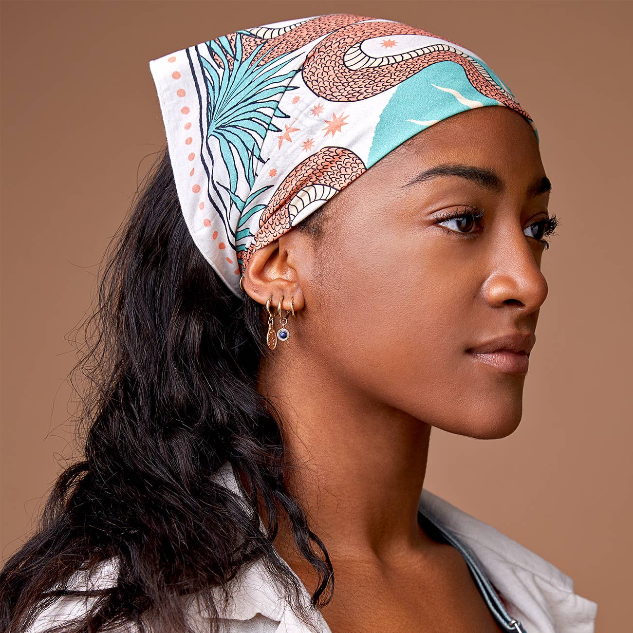 The Serpent Organic Cotton Square Neckerchief