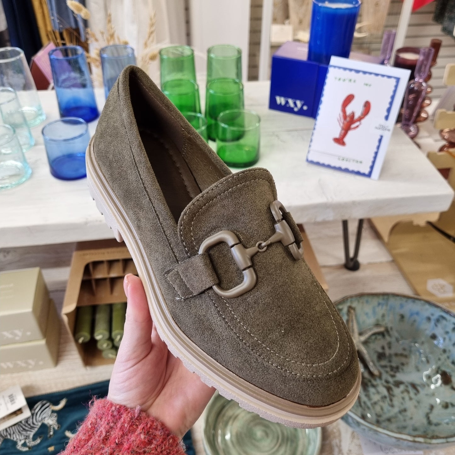 Karou Khaki Loafers