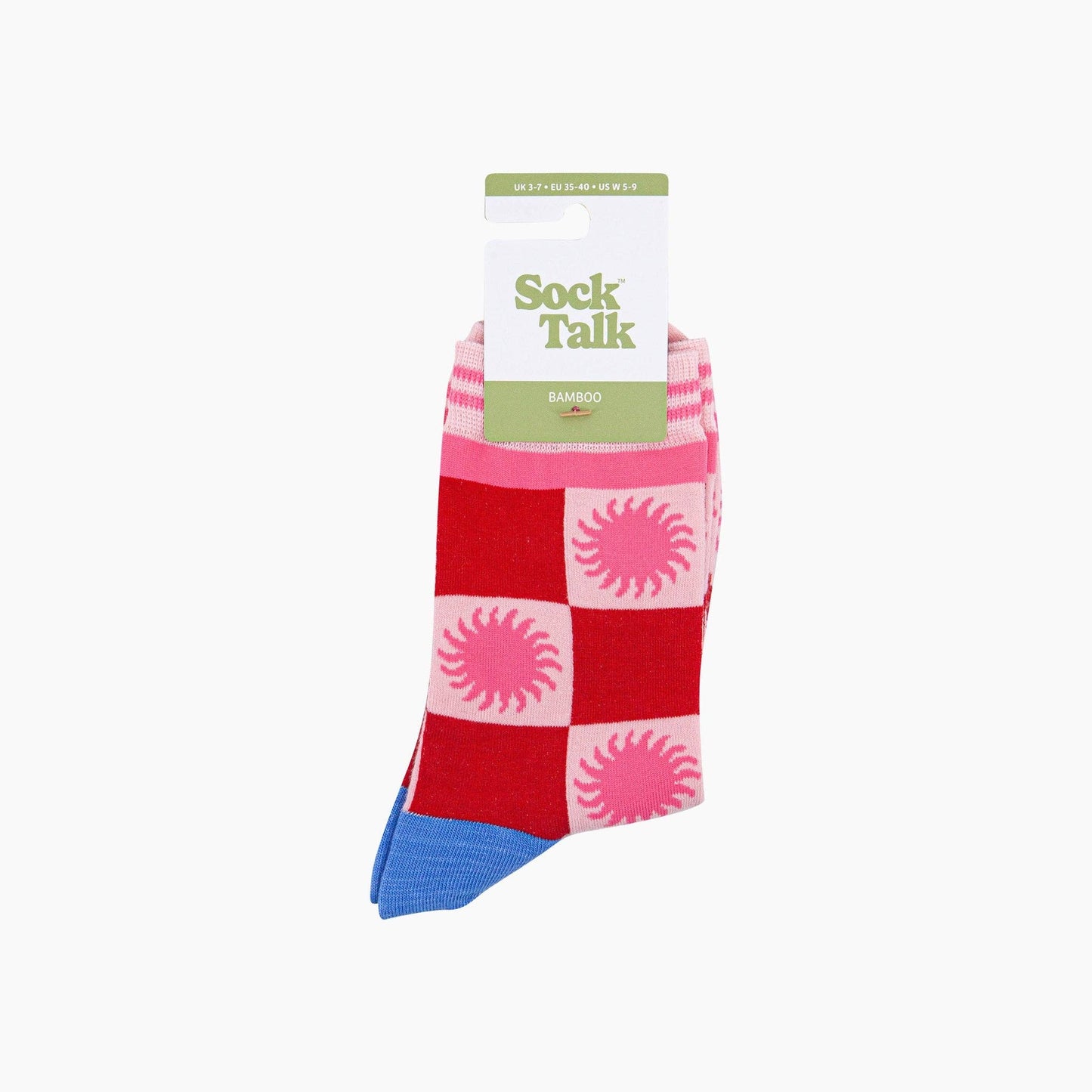 Sun Checkerboard Bamboo Socks