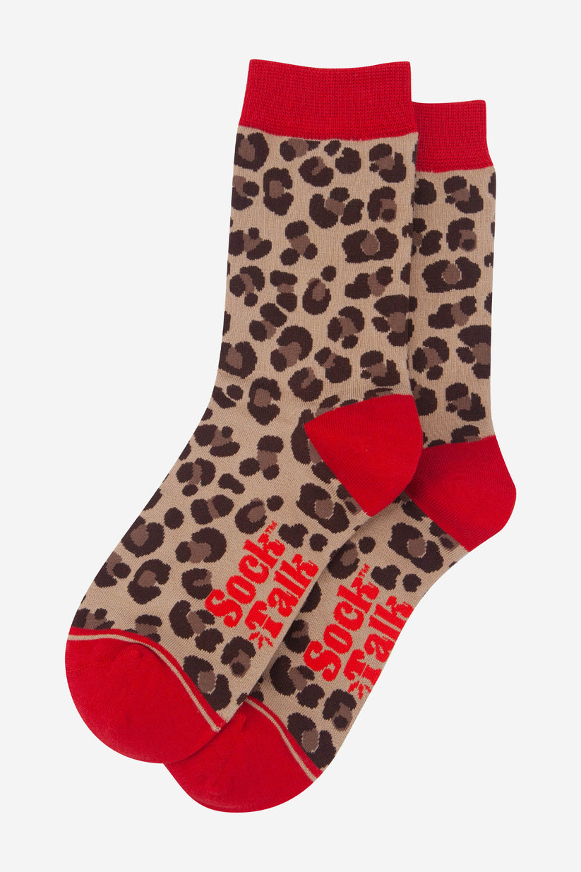 Leopard Print Bamboo Socks
