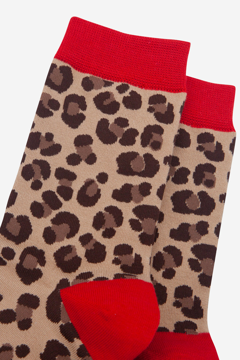 Leopard Print Bamboo Socks