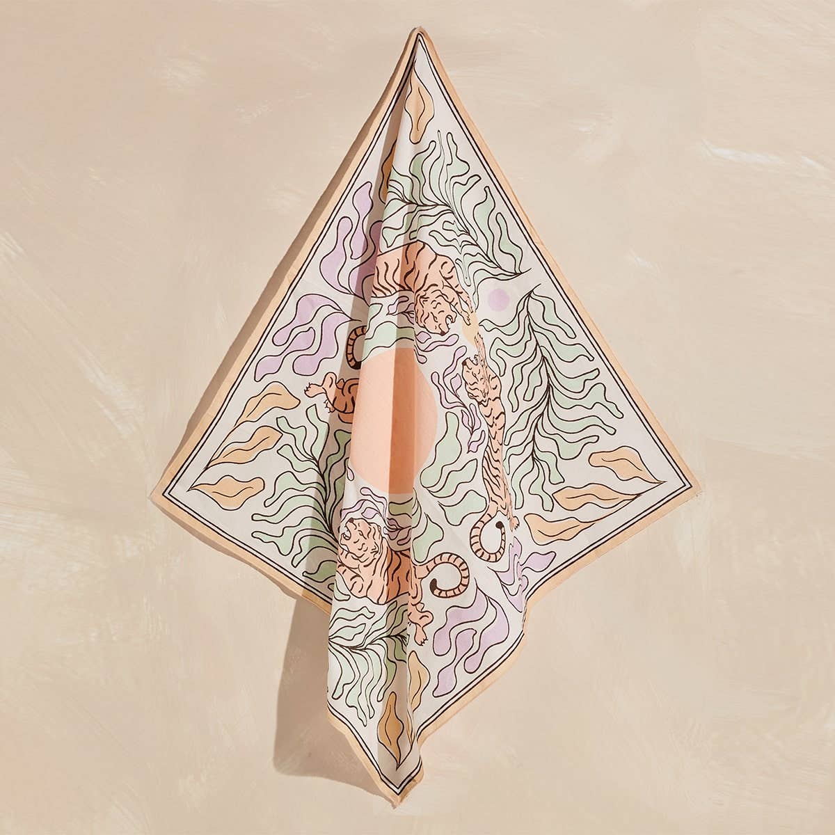 The Tigress Organic Cotton Square Neckerchief