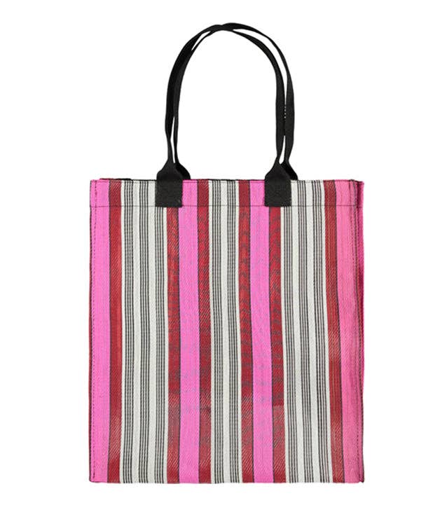 Eco Woven Market Shopper in Neyron, Guardsman & Pearl