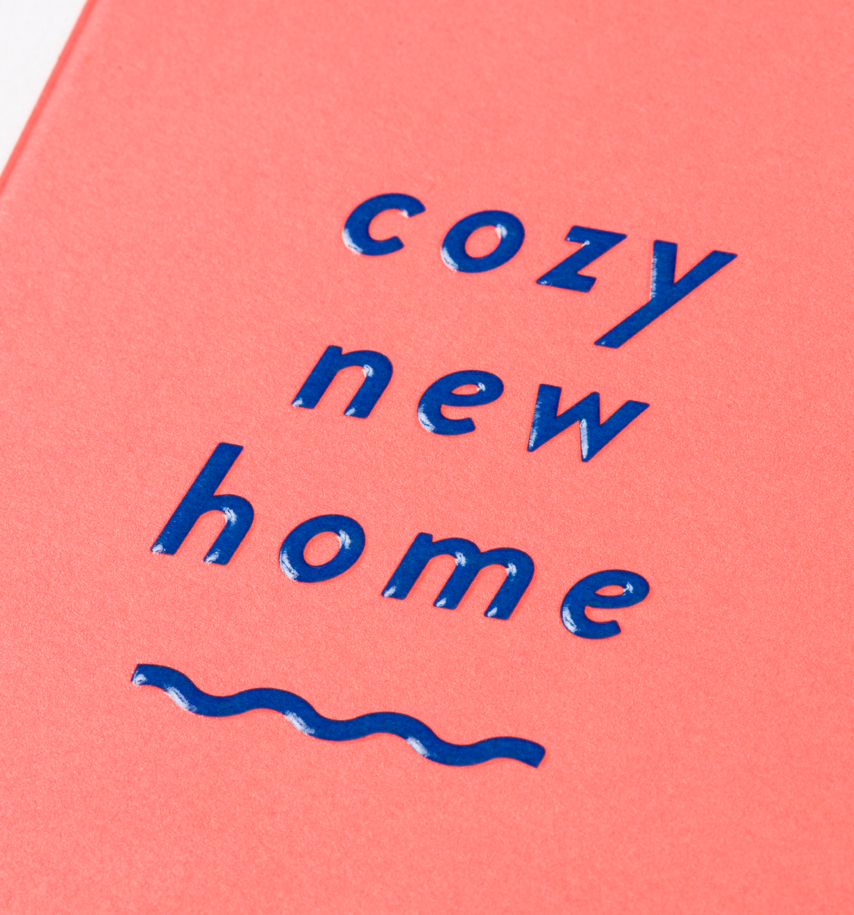 Cozy New Home Orange Mini Card