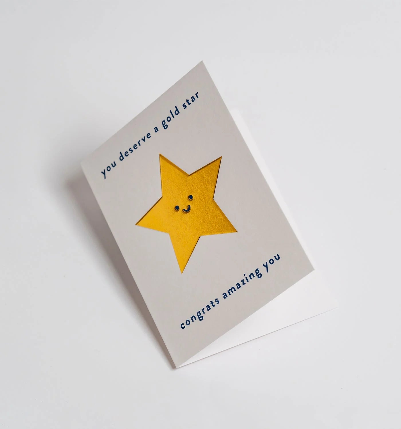 Gold Star, Congrats Mini Card