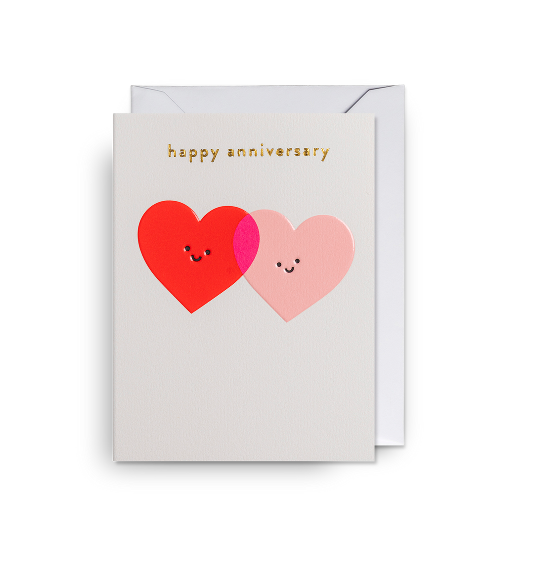 Happy Anniversary Hearts Mini Card