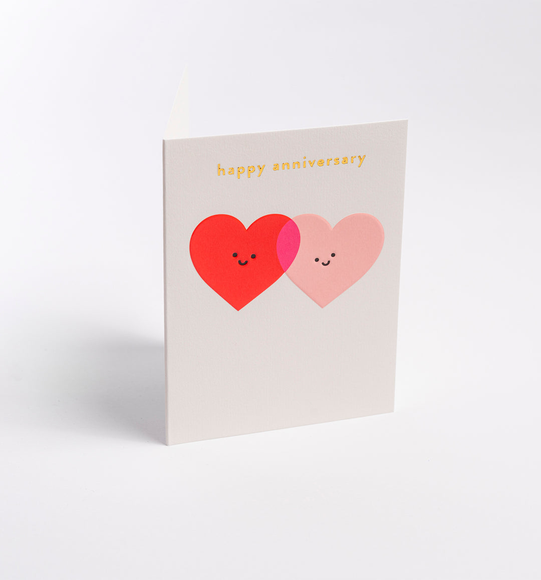 Happy Anniversary Hearts Mini Card