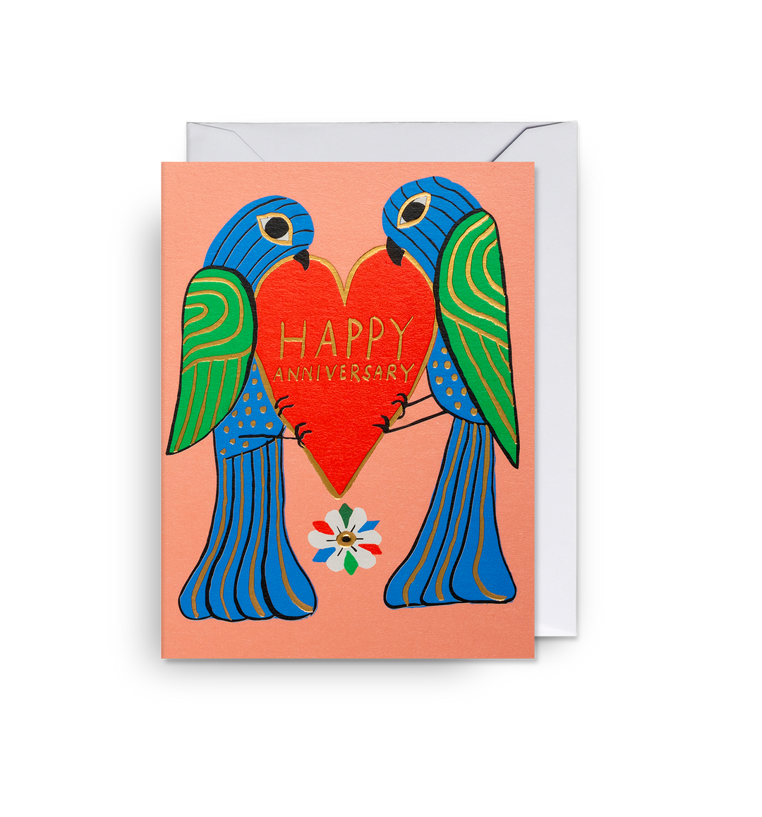 Love Birds Anniversary Mini Card