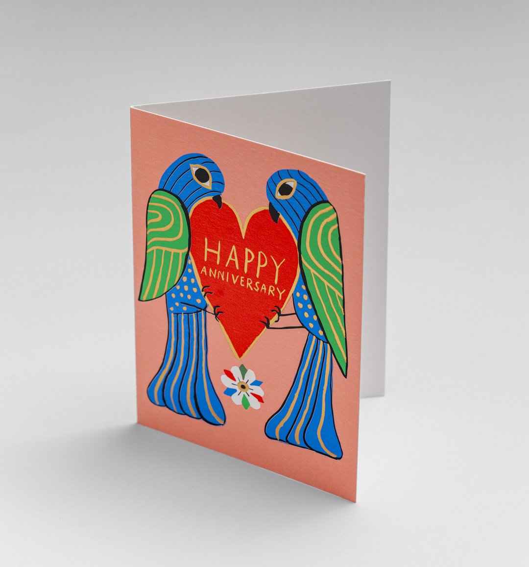 Love Birds Anniversary Mini Card