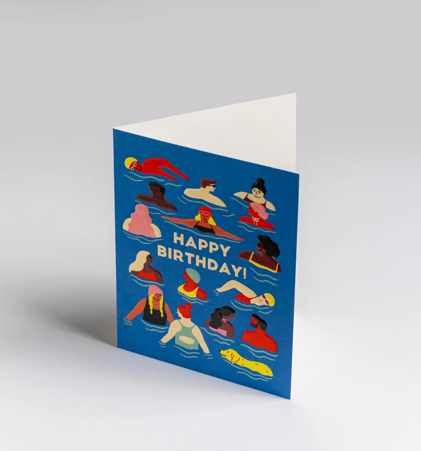 Birthday Swimmers Mini Card