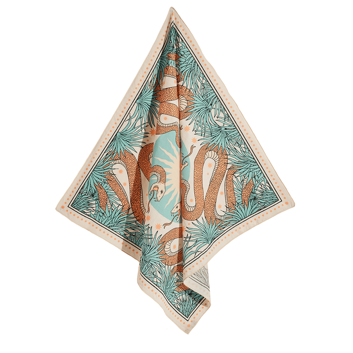 The Serpent Organic Cotton Square Neckerchief