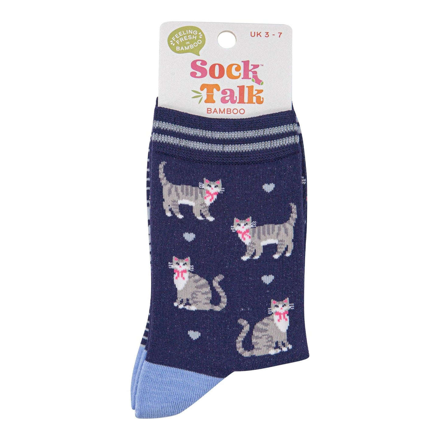 Grey Tabby Cats Bamboo Socks