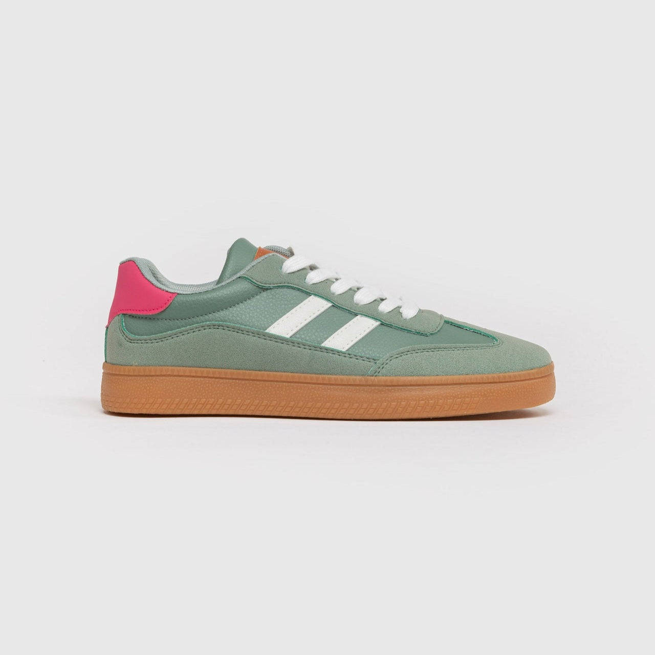 Janie Trainers in Seafoam & Pink
