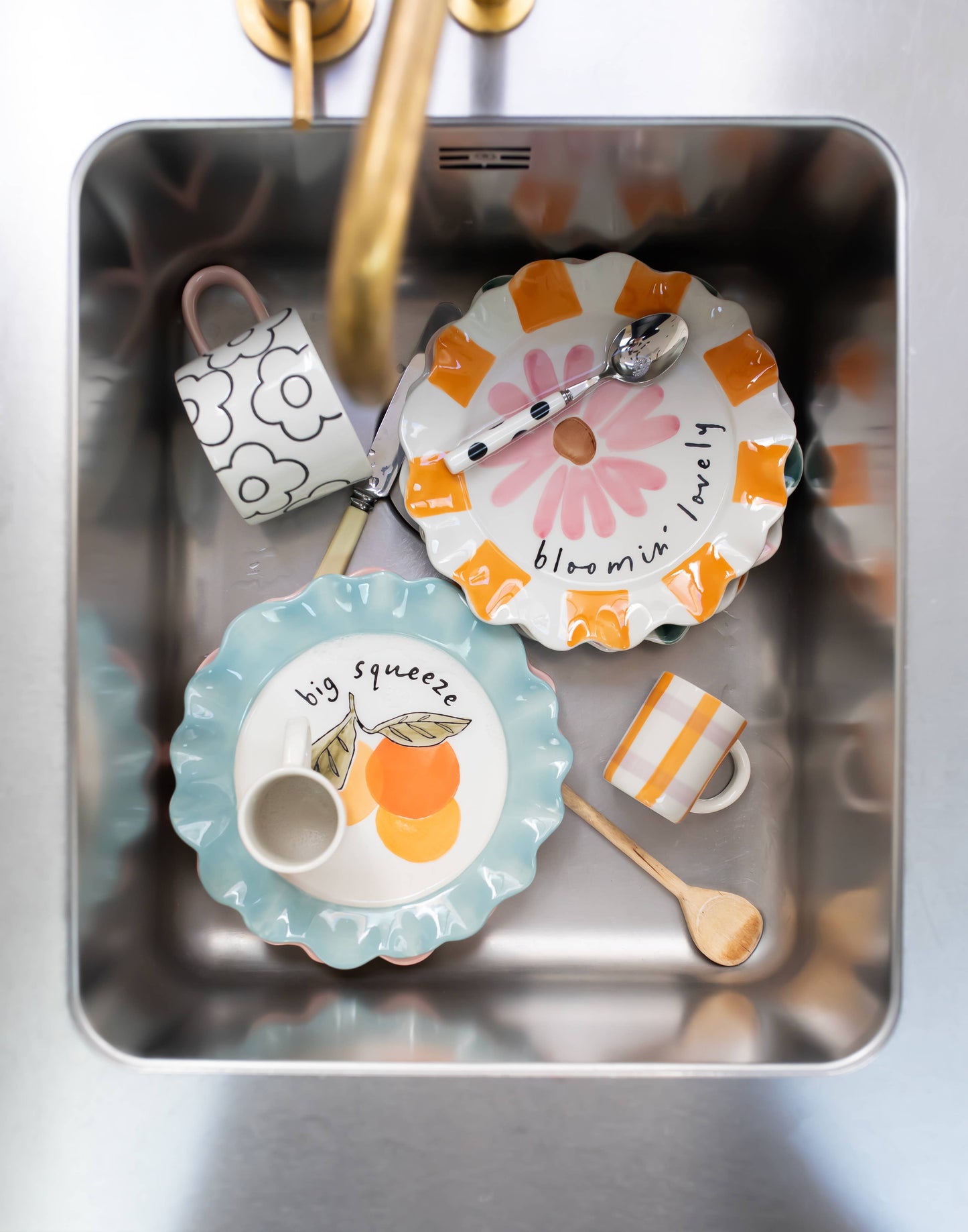 Pink Echinacea Flower Plate