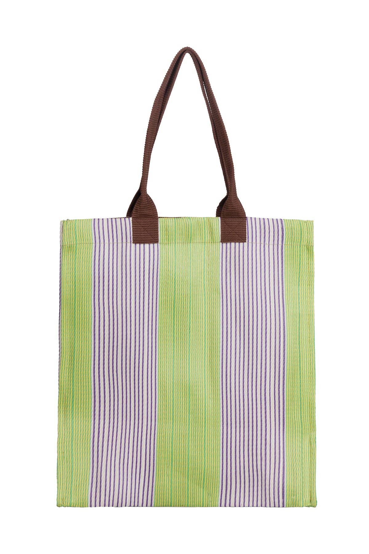 Eco Woven Market Shopper in Doge, Pearl, Primrose & Grass