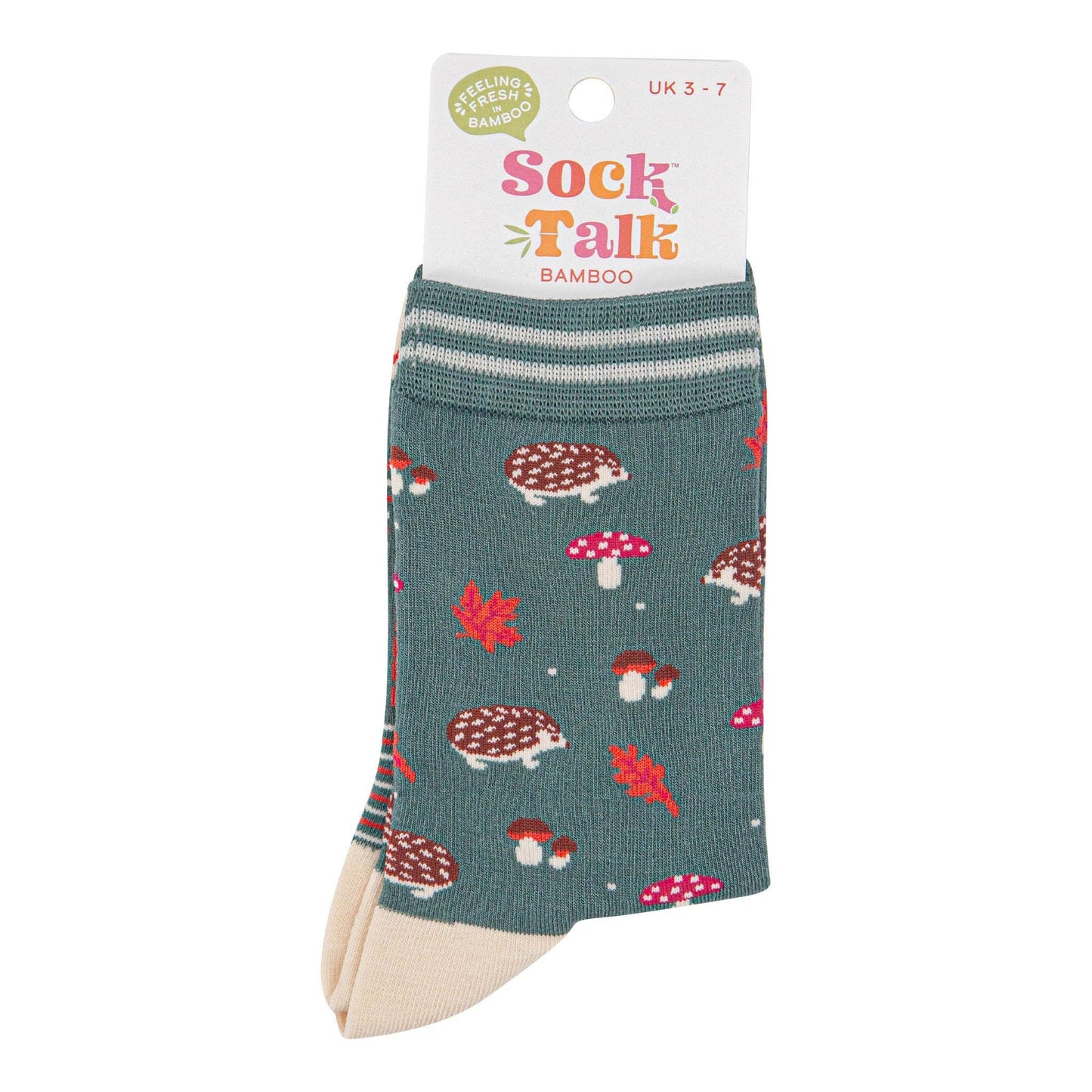 Hedgehog & Toadstool Bamboo Socks