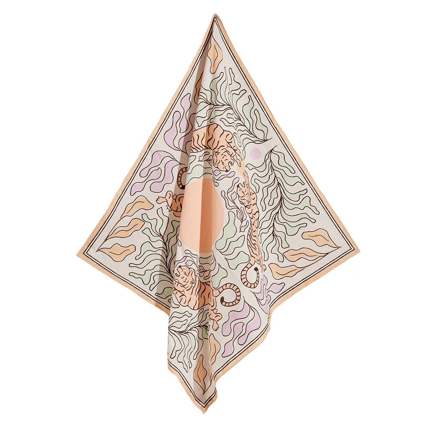 The Tigress Organic Cotton Square Neckerchief