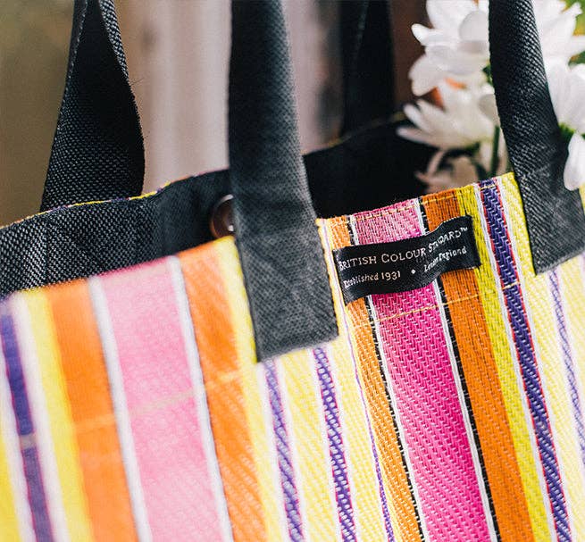 Eco Woven Market Shopper in Neyron Rose, Sage & Primrose