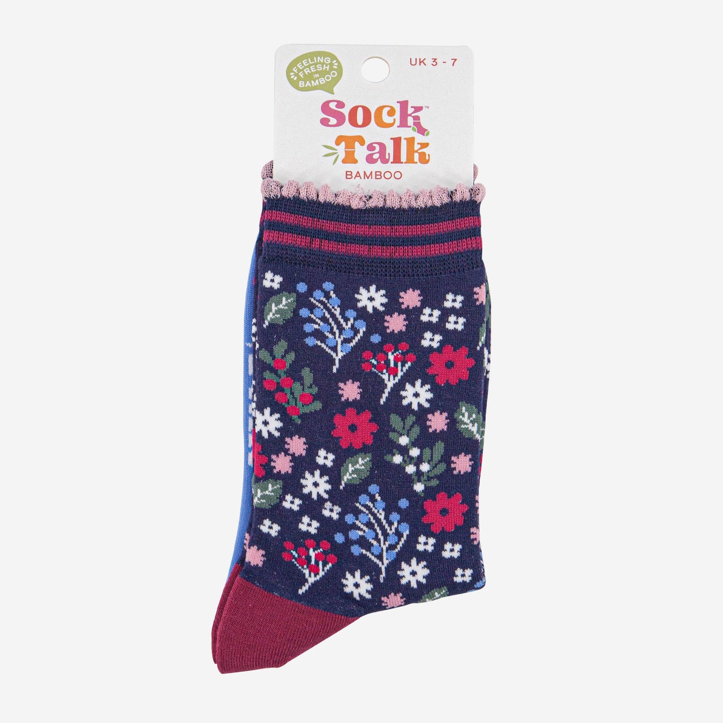 Winter Floral Bamboo Socks
