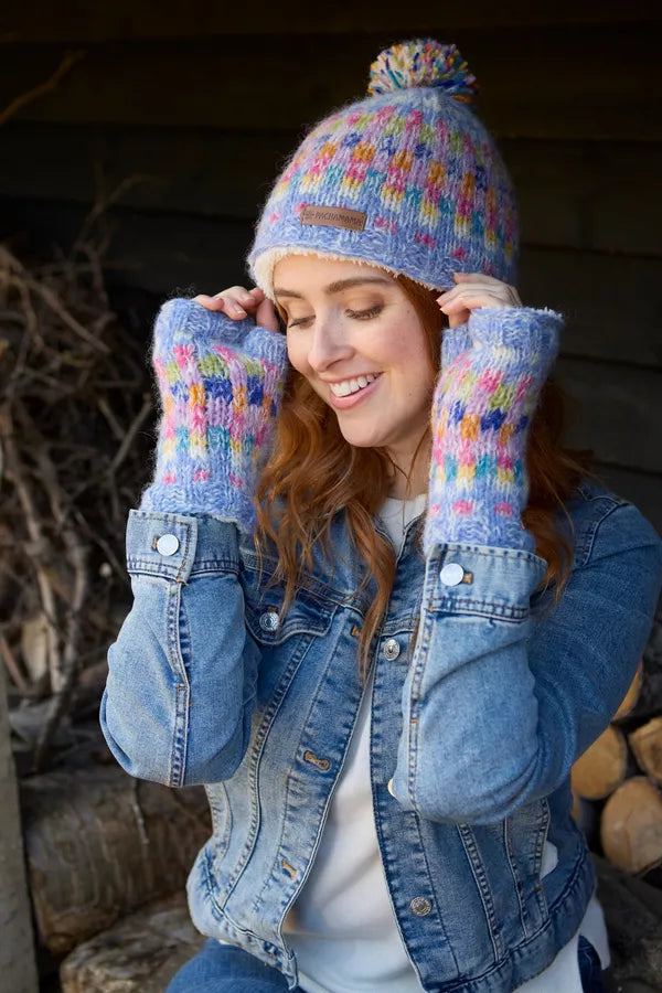Arundel Bobble Beanie in Sky
