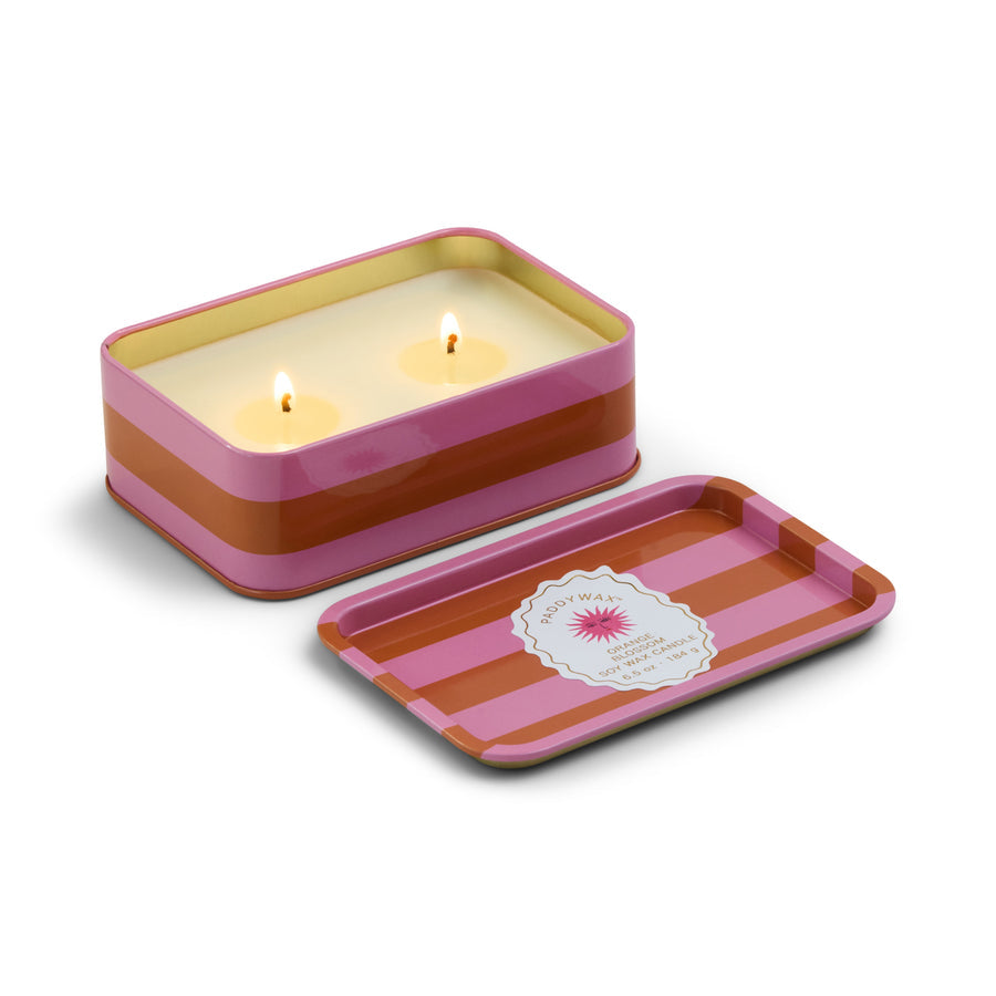 Paddywax Sun Orange Blossom Tin Soy Candle