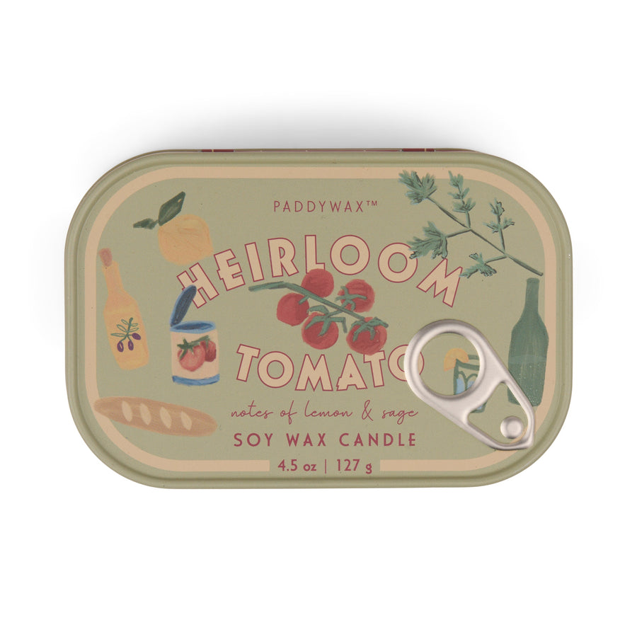 Paddywax Bistro Heirloom Tomato Vine Tin Soy Candle