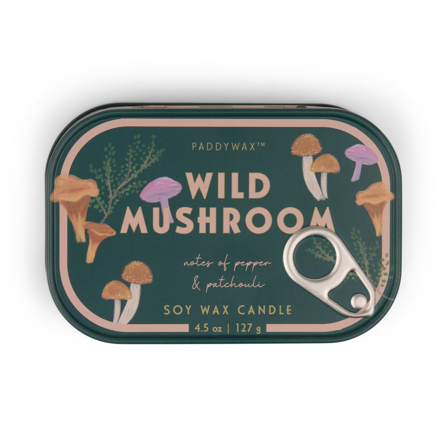 Paddywax Bistro Wild Mushroom Tin Soy Candle