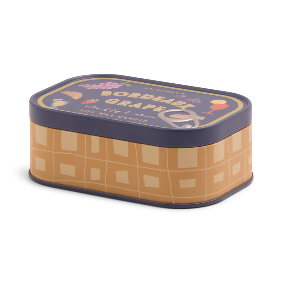 Paddywax Bistro Bordeaux Grape Tin Soy Candle