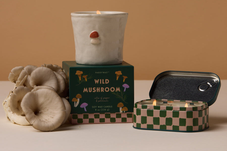 Paddywax Bistro Wild Mushroom Tin Soy Candle
