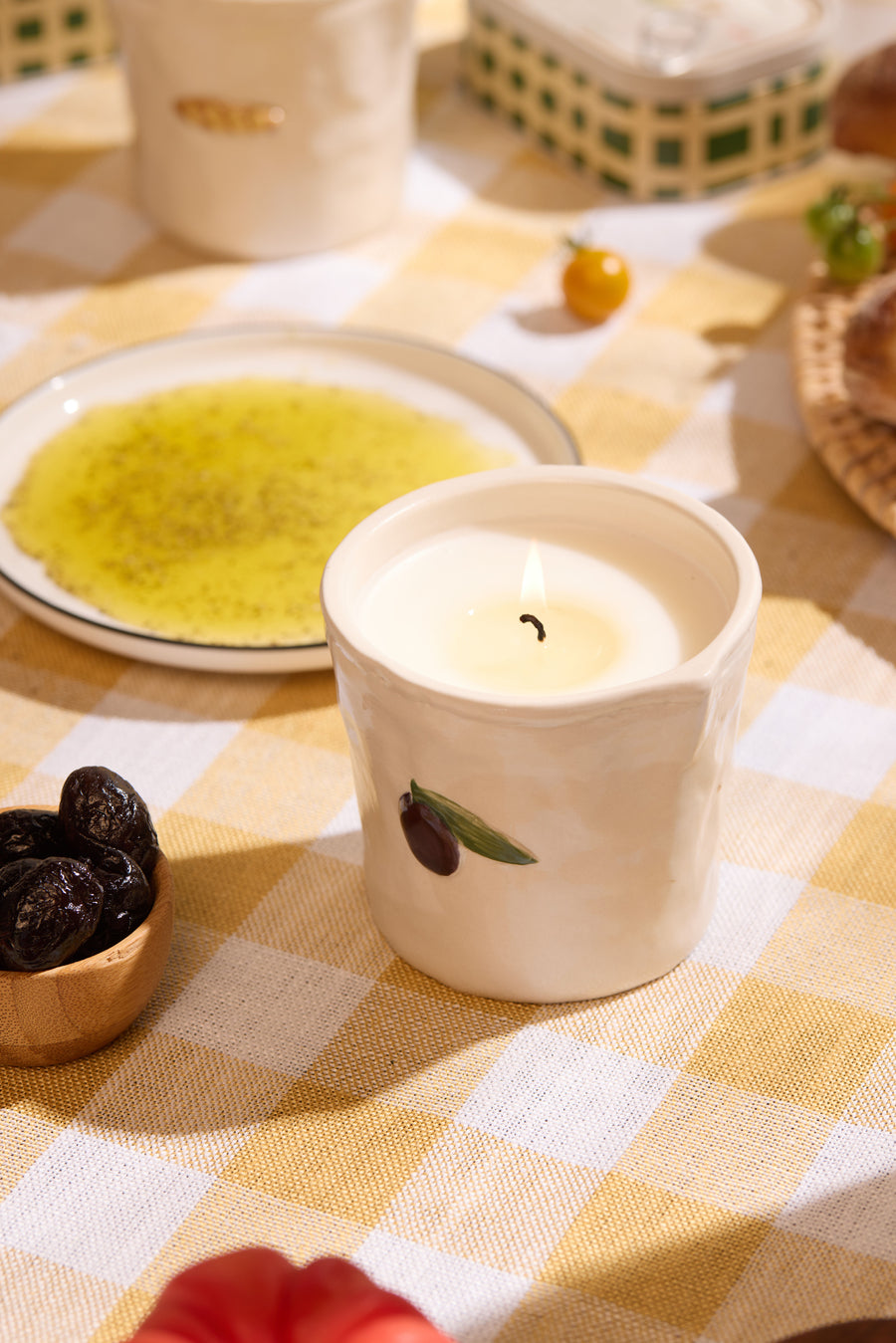 Paddywax Bistro Fig Olive Ceramic Soy Candle