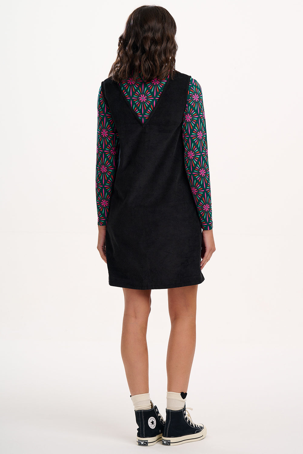 Sugarhill Brighton Kacy Black Cord Tunic Dress
