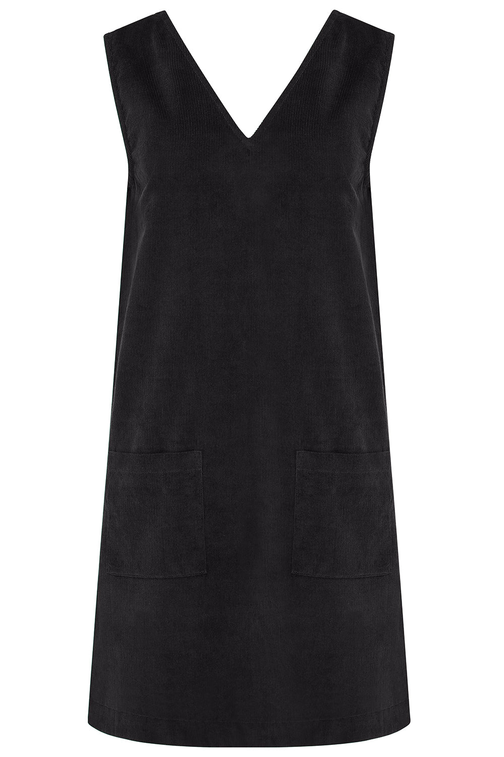 Sugarhill Brighton Kacy Black Cord Tunic Dress