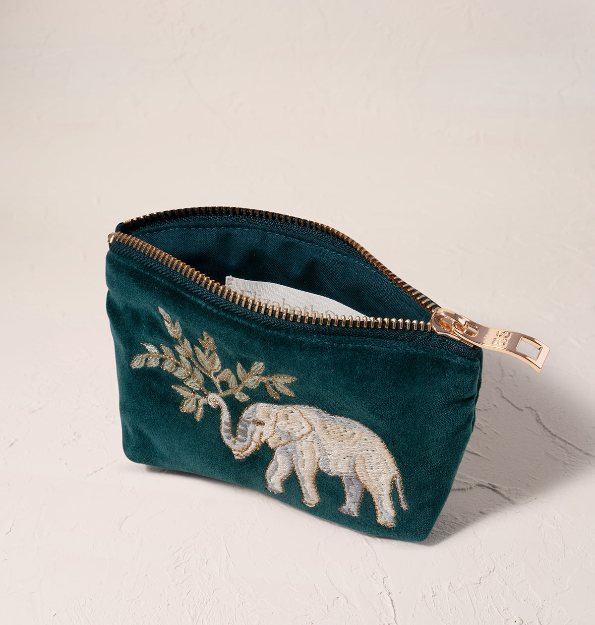 Elephant Herd Coin Purse in Emerald
