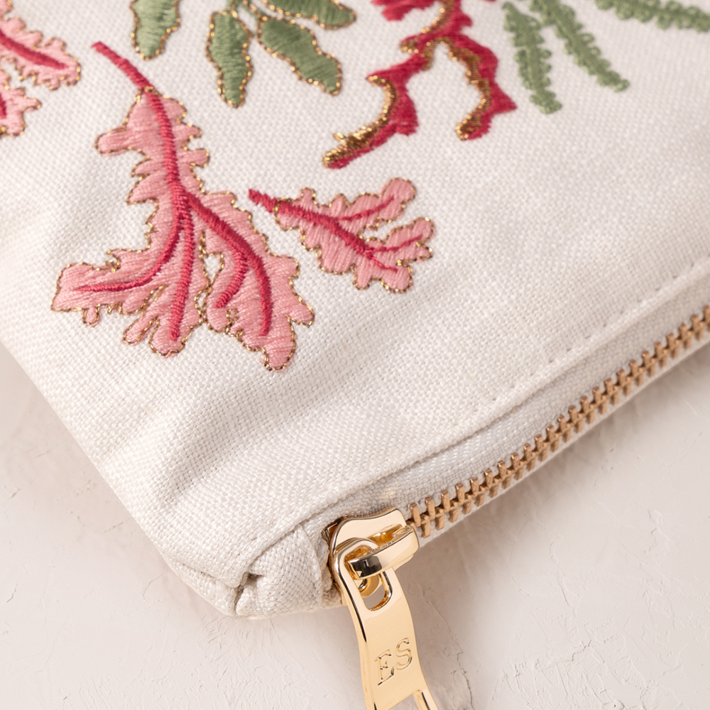 Coral & Seahorse Cotton Everyday Pouch