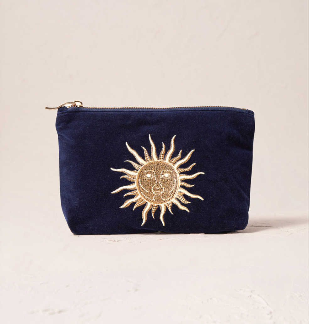 Sun Goddess Navy Mini Pouch