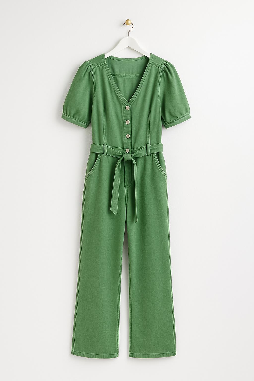 Oliver Washed Green Jumpsuit