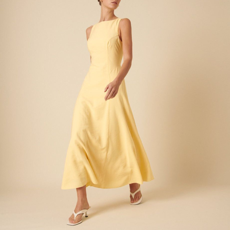 Kate Lemon Midi Dress