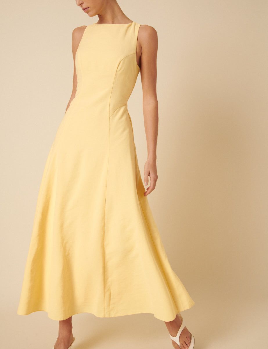 Kate Lemon Midi Dress