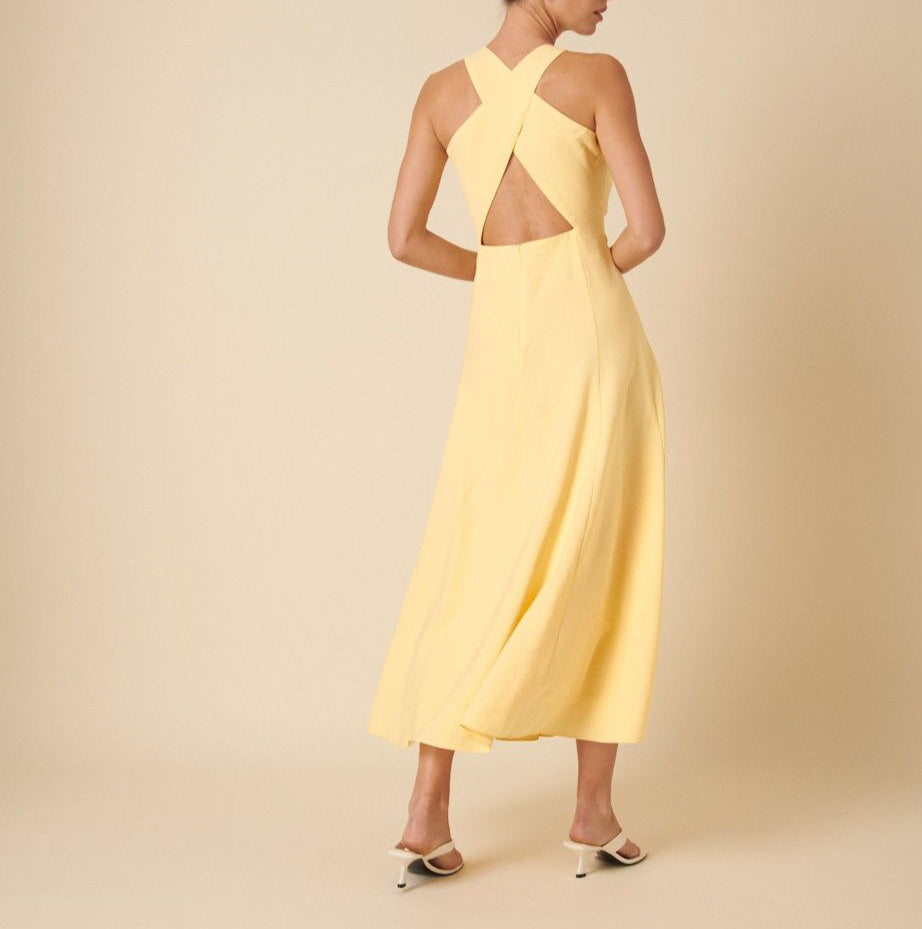 Kate Lemon Midi Dress