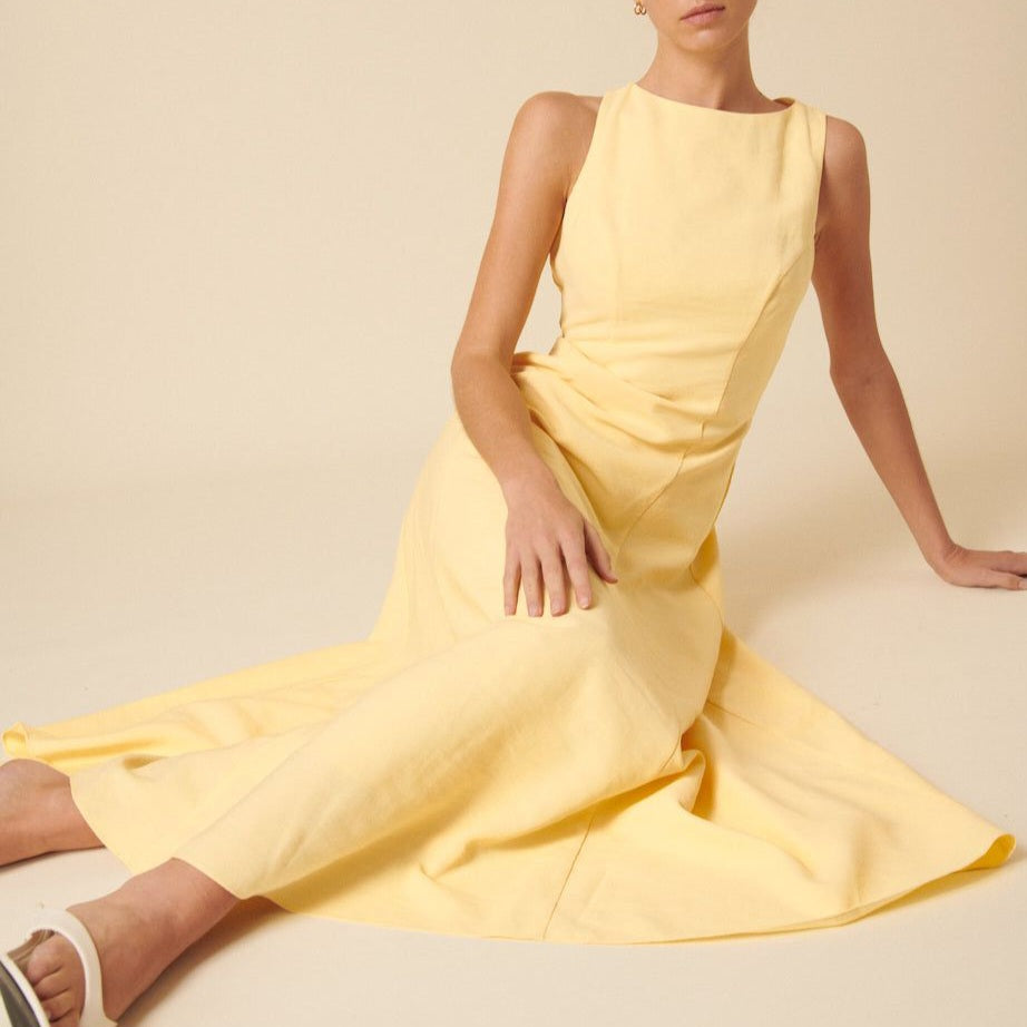 Kate Lemon Midi Dress