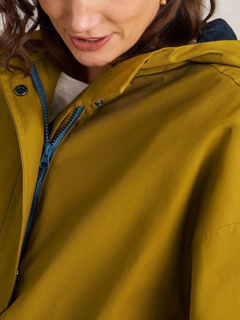 Winona Waterproof Coat in Ochre CURVE SIZES 20 - 24