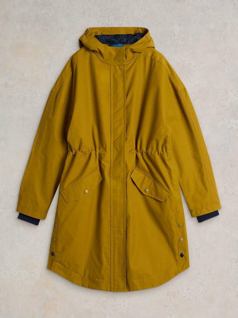 Winona Waterproof Coat in Ochre CURVE SIZES 20 - 24