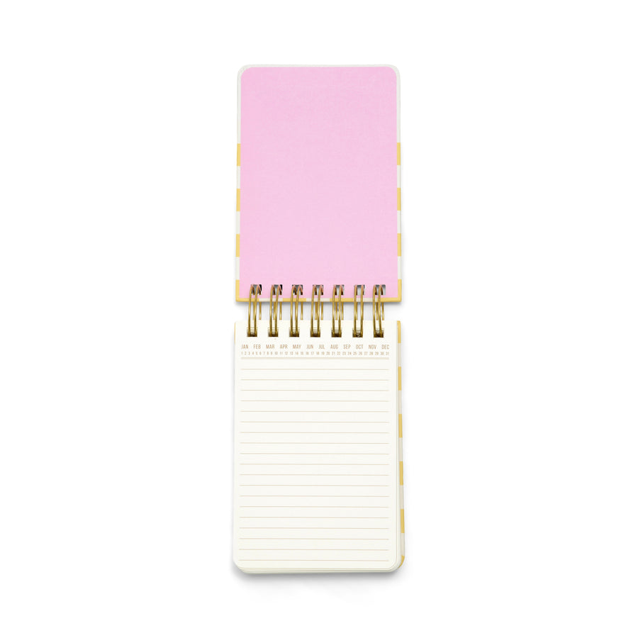 Twin Wire Chunky Notepad - Wavy Stripes