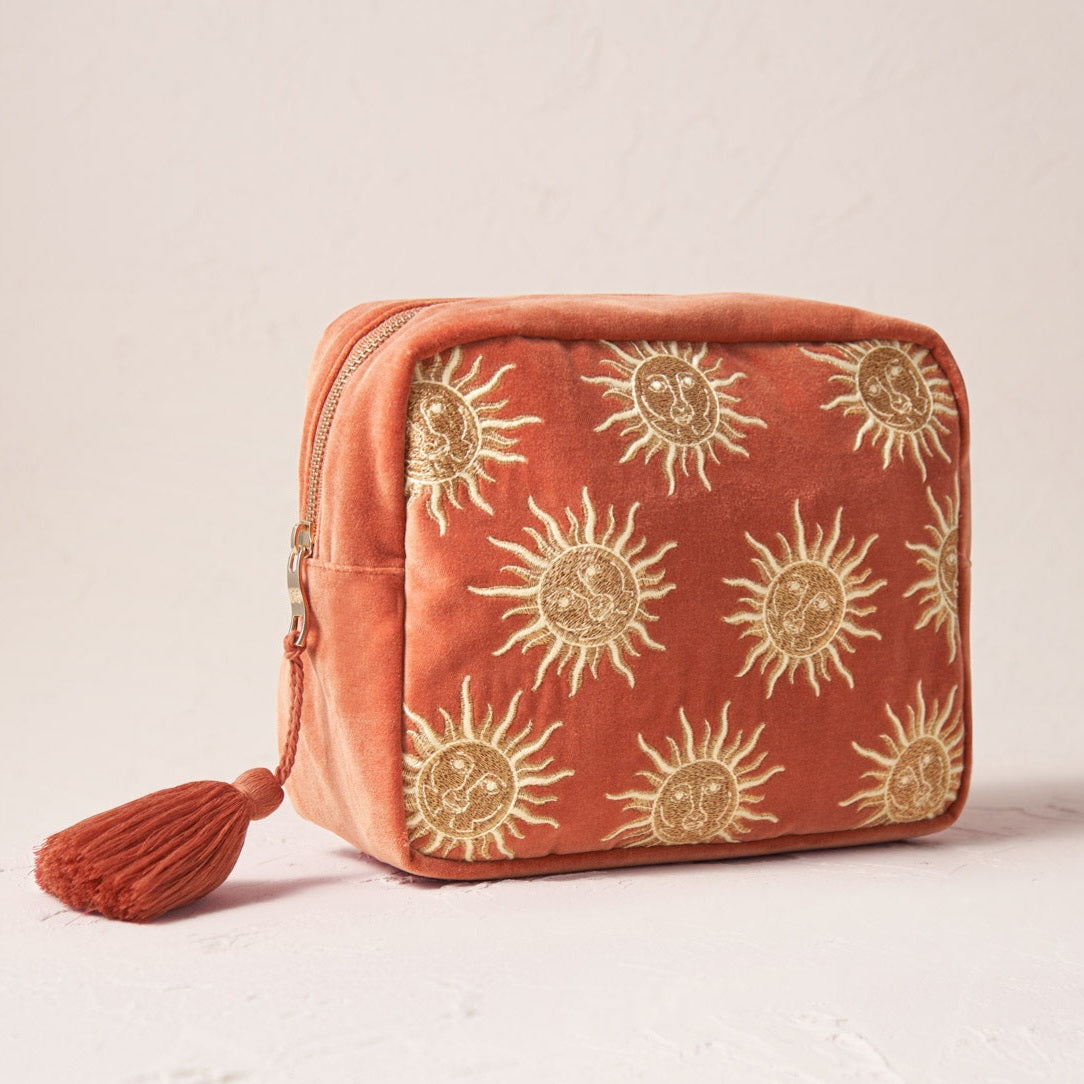 Sun Goddess Wash Bag in Rust
